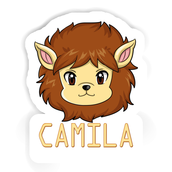 Camila Autocollant Tête de lion Image