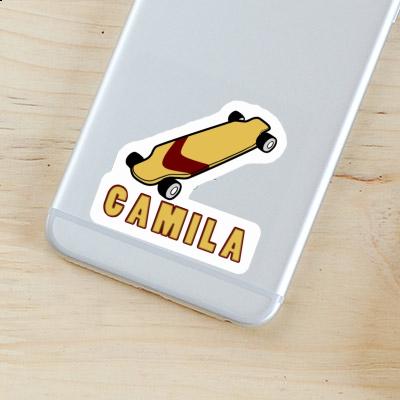 Camila Sticker Skateboard Notebook Image