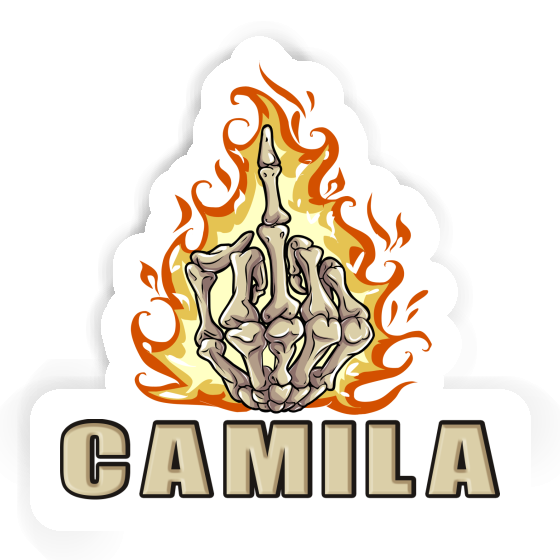 Camila Autocollant Doigt du milieu Image