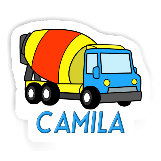 Mixer Truck Sticker Camila Notebook Image