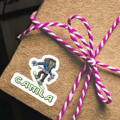 Camila Sticker Snowboarder Image