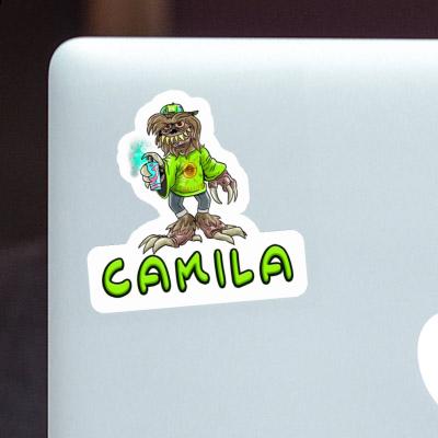 Sticker Sprayer Camila Notebook Image