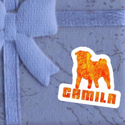 Camila Sticker Pug Notebook Image