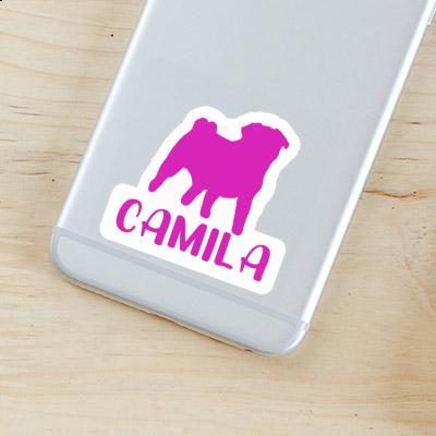 Camila Sticker Pug Notebook Image