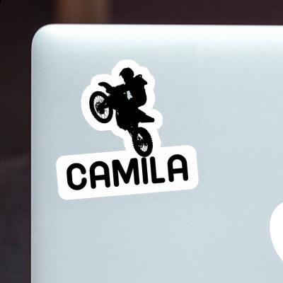 Sticker Camila Motocross Rider Notebook Image