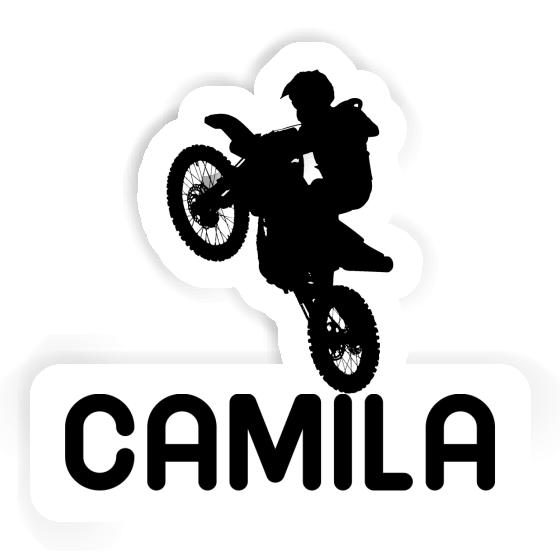 Sticker Camila Motocross Rider Notebook Image