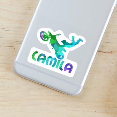 Sticker Camila Motocross Rider Notebook Image