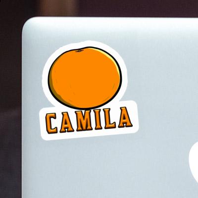 Orange Sticker Camila Laptop Image