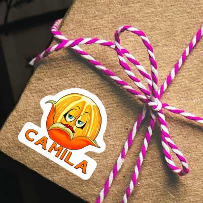 Sticker Camila Orange Gift package Image