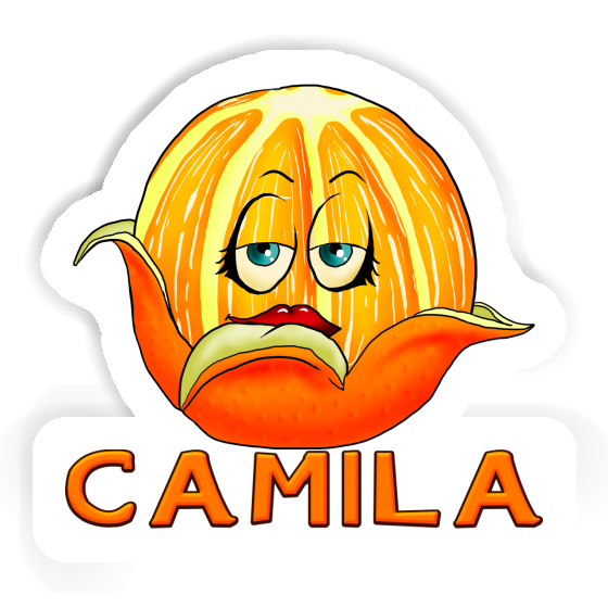 Sticker Camila Orange Gift package Image