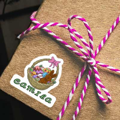 Sticker Camila Easter basket Laptop Image