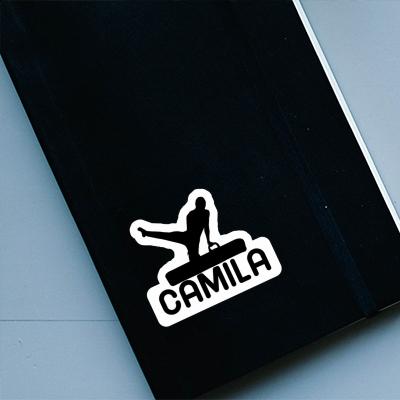 Camila Sticker Gymnast Laptop Image