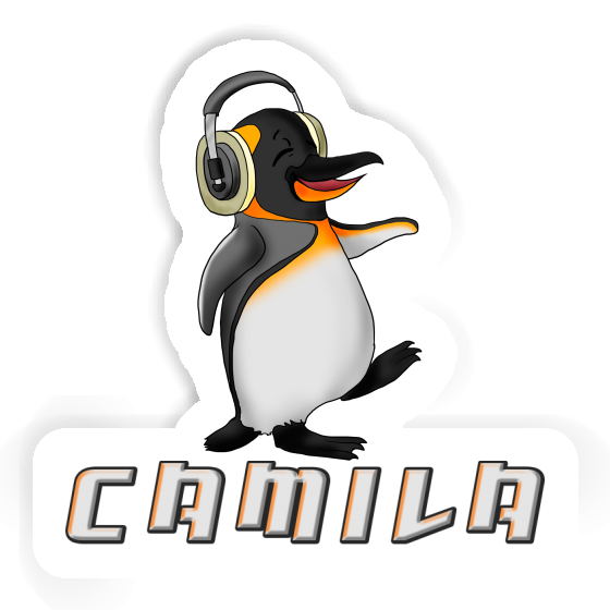 Music Penguin Sticker Camila Notebook Image