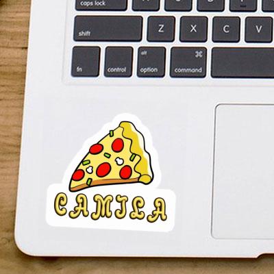 Camila Sticker Slice of Pizza Notebook Image