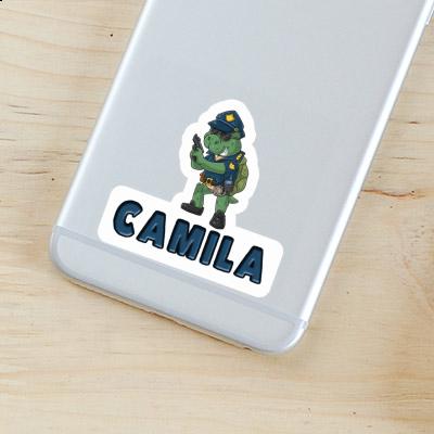 Camila Sticker Officer Laptop Image