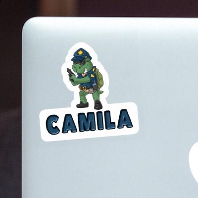 Camila Sticker Officer Laptop Image