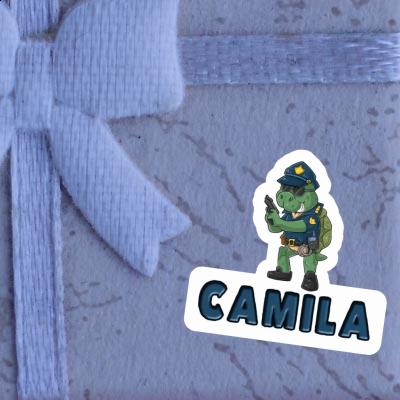 Camila Sticker Officer Laptop Image