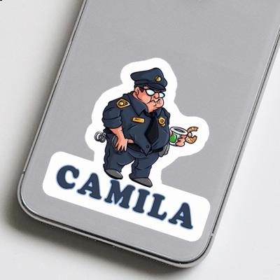 Sticker Police Officer Camila Notebook Image