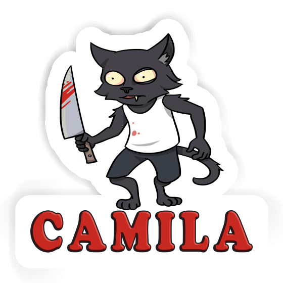 Aufkleber Camila Psycho-Katze Gift package Image