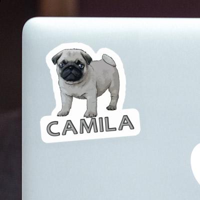 Camila Sticker Pug Notebook Image