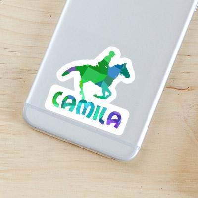 Horse Rider Sticker Camila Laptop Image