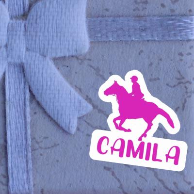 Sticker Horse Rider Camila Laptop Image