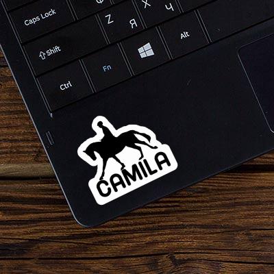 Sticker Horse Rider Camila Laptop Image