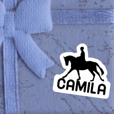 Sticker Horse Rider Camila Laptop Image