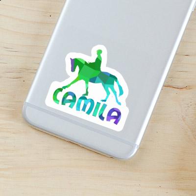 Sticker Horse Rider Camila Laptop Image