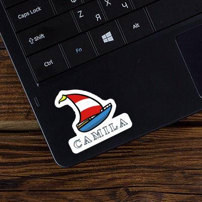 Camila Sticker Sailboat Laptop Image