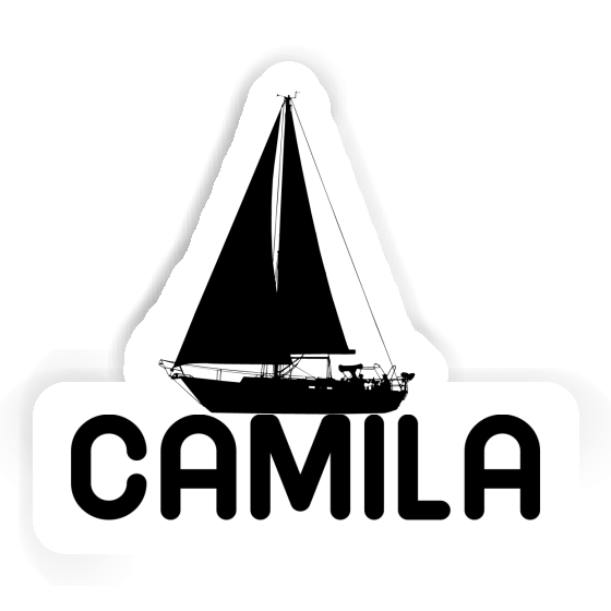 Sticker Sailboat Camila Laptop Image