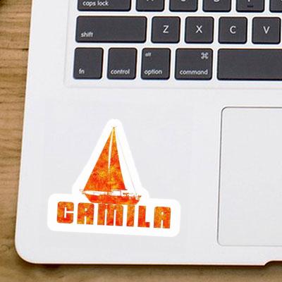 Camila Sticker Sailboat Laptop Image