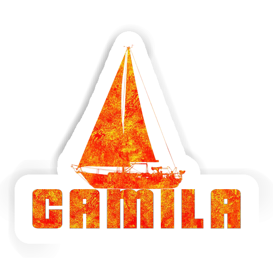 Camila Sticker Sailboat Laptop Image