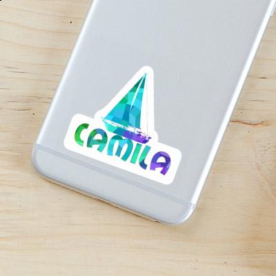 Camila Sticker Segelboot Laptop Image