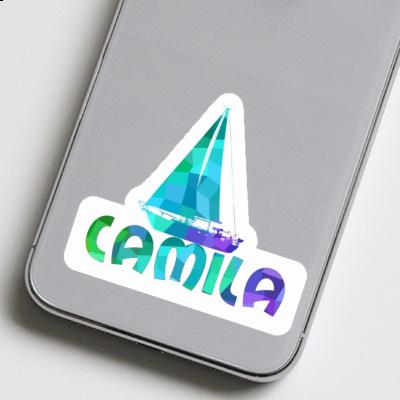 Camila Sticker Segelboot Laptop Image