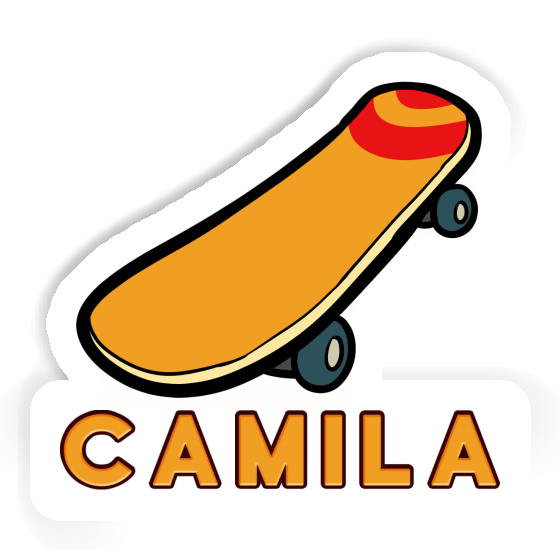 Sticker Skateboard Camila Laptop Image