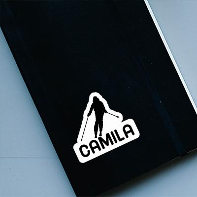 Skier Sticker Camila Notebook Image