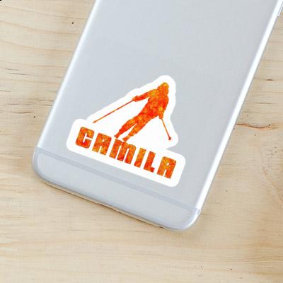 Sticker Skier Camila Laptop Image