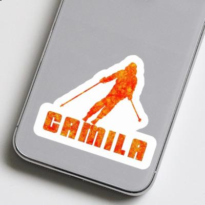 Sticker Skier Camila Notebook Image