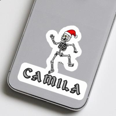 Sticker Camila Weihnachts-Skelett Laptop Image