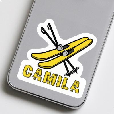 Camila Sticker Ski Laptop Image