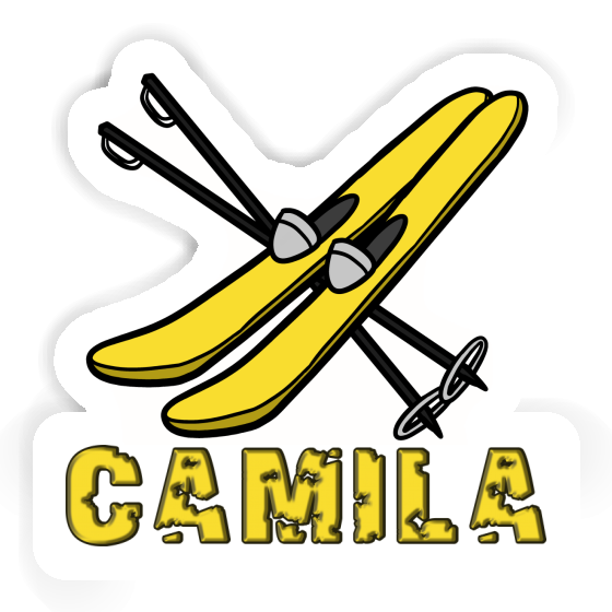 Camila Sticker Ski Laptop Image