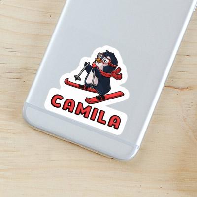 Camila Sticker Skier Laptop Image