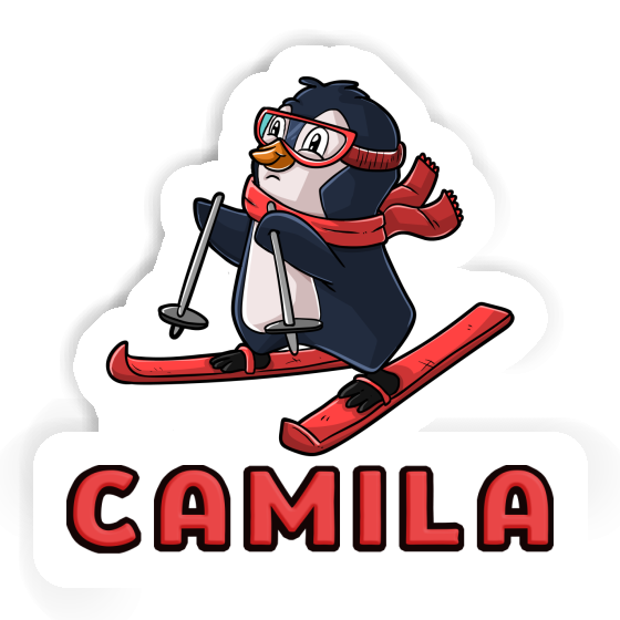 Camila Sticker Skier Image