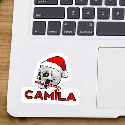 Sticker Camila Christmas Skull Gift package Image