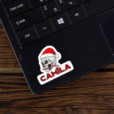 Sticker Camila Christmas Skull Laptop Image