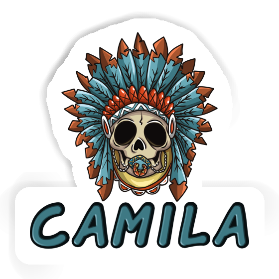 Camila Sticker Baby Totenkopf Notebook Image