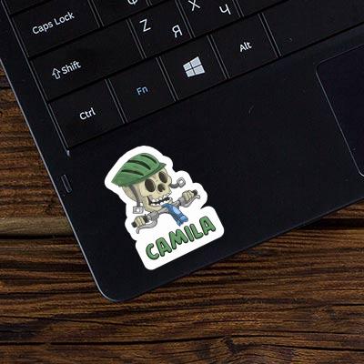 Sticker Bicycle Rider Camila Laptop Image