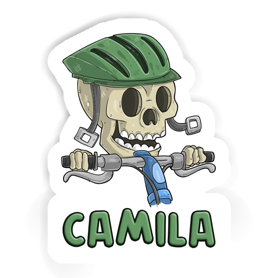 Sticker Mountainbiker Camila Laptop Image