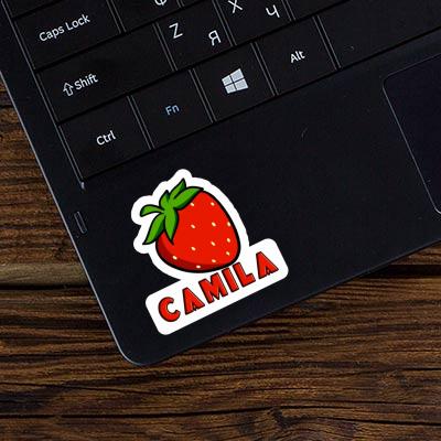 Strawberry Sticker Camila Notebook Image